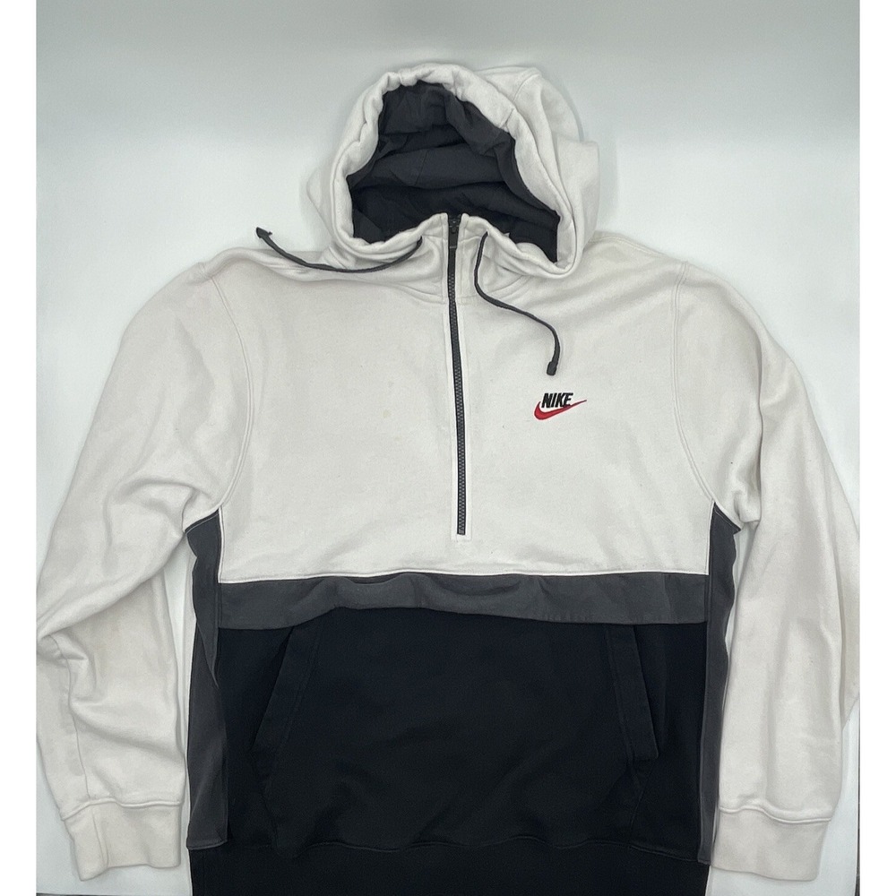 Nike Air White Pullover Hoodie 3 Pockets Adult Large vtg vintage 90s #C714